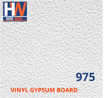 Baldosa HARD WORK Gypsum Board 975 2x2x7mm Blanco